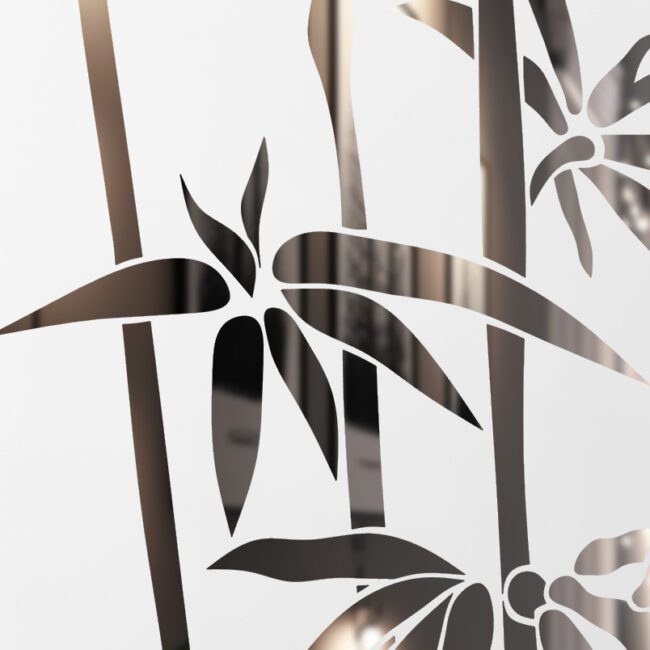 Etched Glass Bamboo