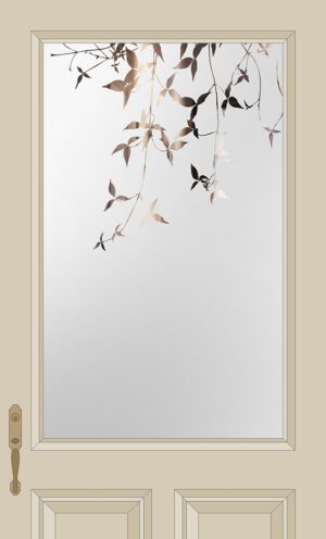 Etched Glass Hallhill Leaves Door