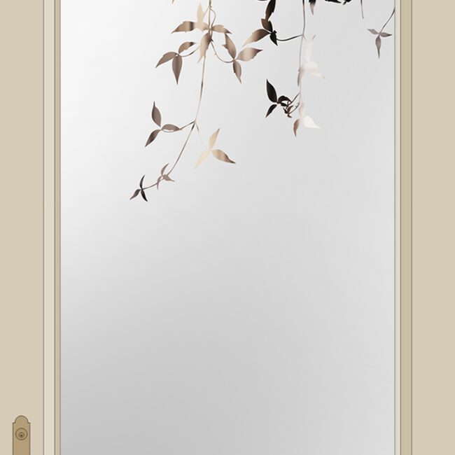 Etched Glass Hallhill Leaves Door