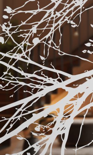 Last Leaves Etched Glass