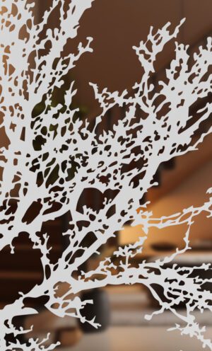 Elder Tree Etched Glass